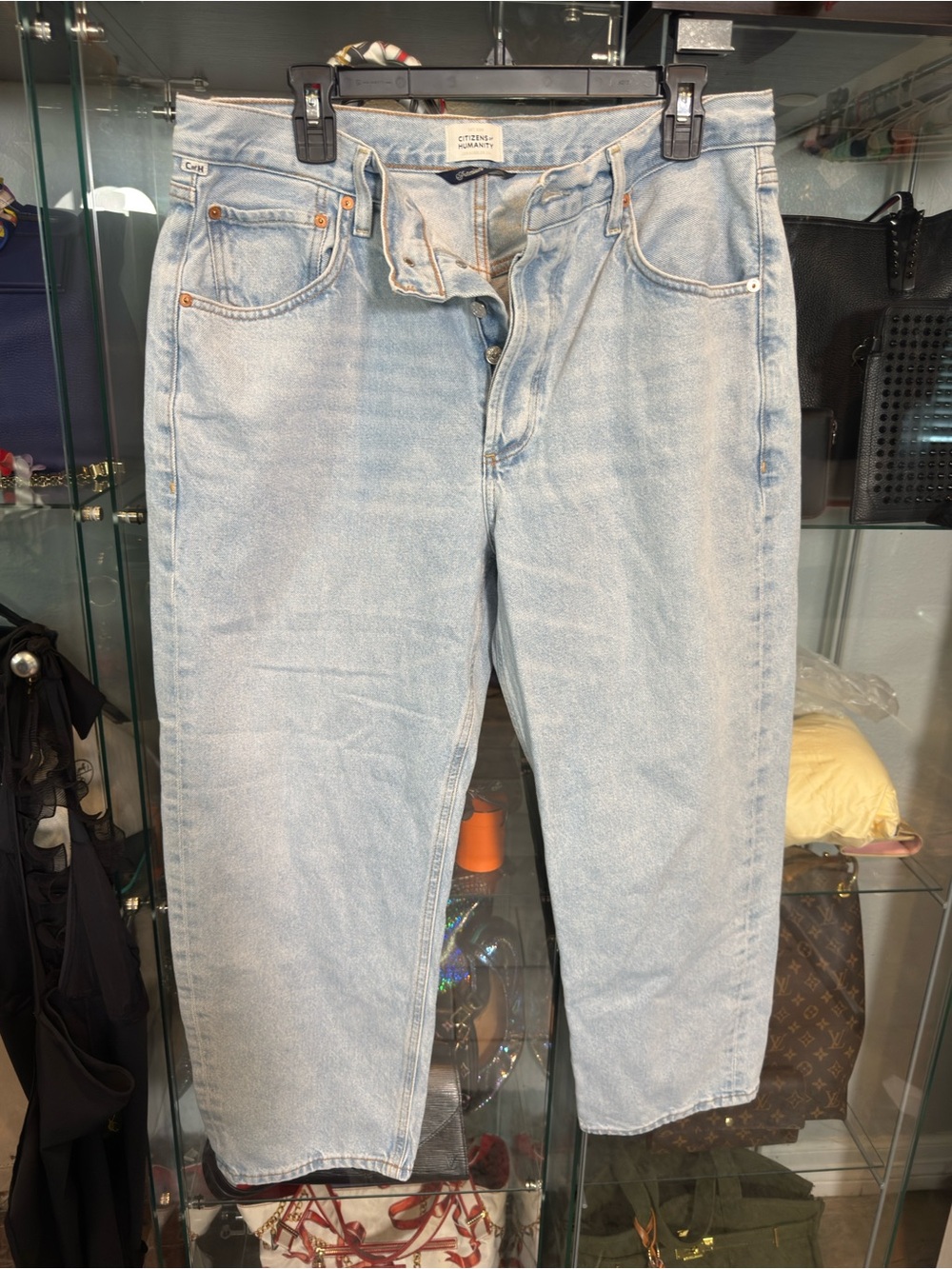 Citizens Of Humanity Dahlia barrel light Wash Cropped Straight Jeans